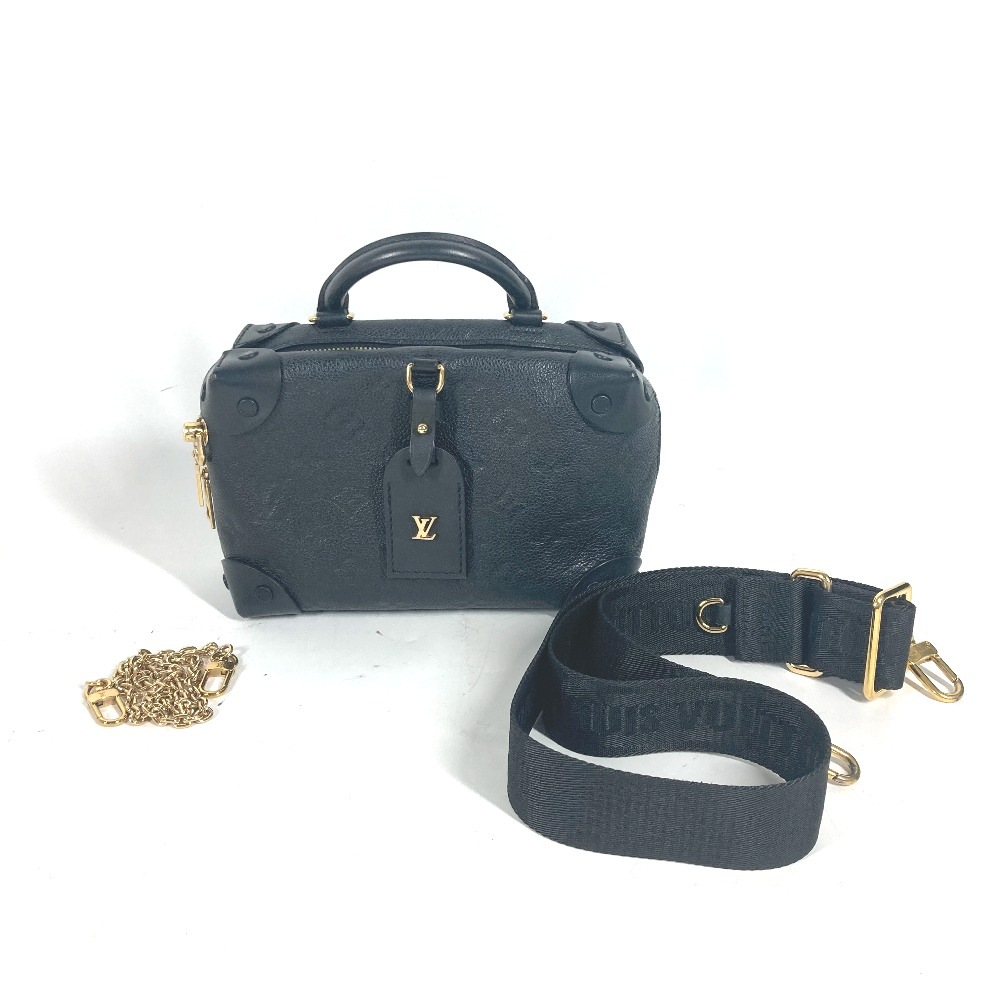 ショルダーバッグ M45393 プティットマルスープル モノグラムアンプラント カバン ポシェット 斜め掛け 3WAYバッグ チェーンバッグ クラッチバッグ モノグラムアンプラントレザー ノワール ブ