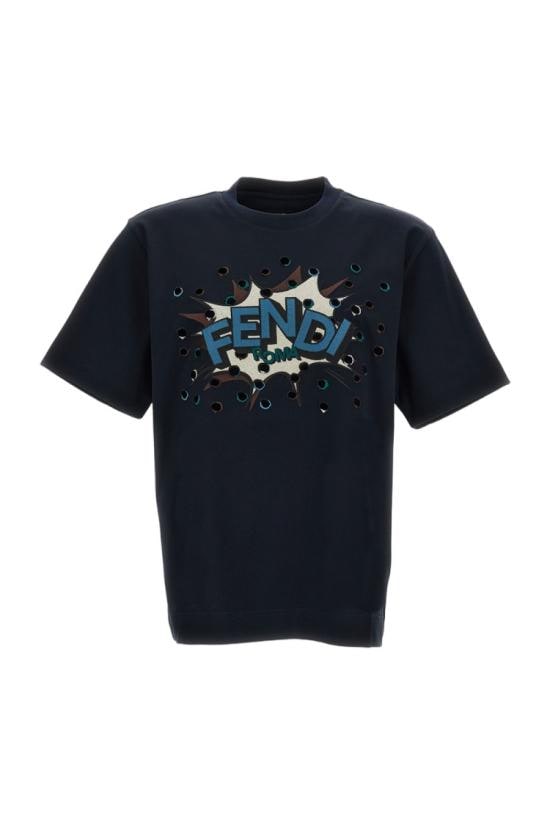 FENDI Men T-Shirts FY0936AW0XF0QG0 Blue