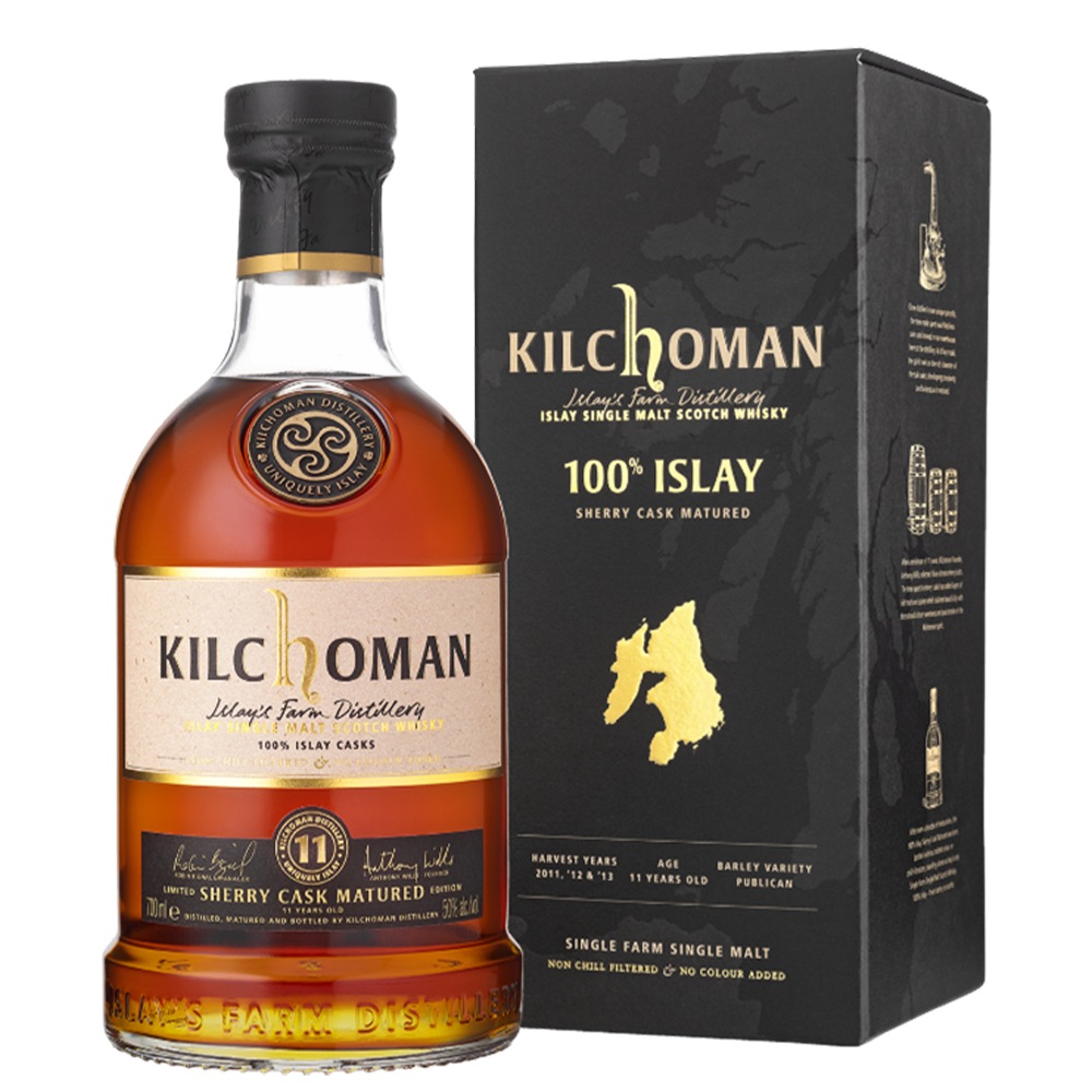 【正規品 箱入】キルホーマン 100％アイラ 11年 シェリーカスク アイラ シングル モルト スコッチ ウイスキー 700ml 50％KILCHOMAN 100%ISLAY 11 YEAR O