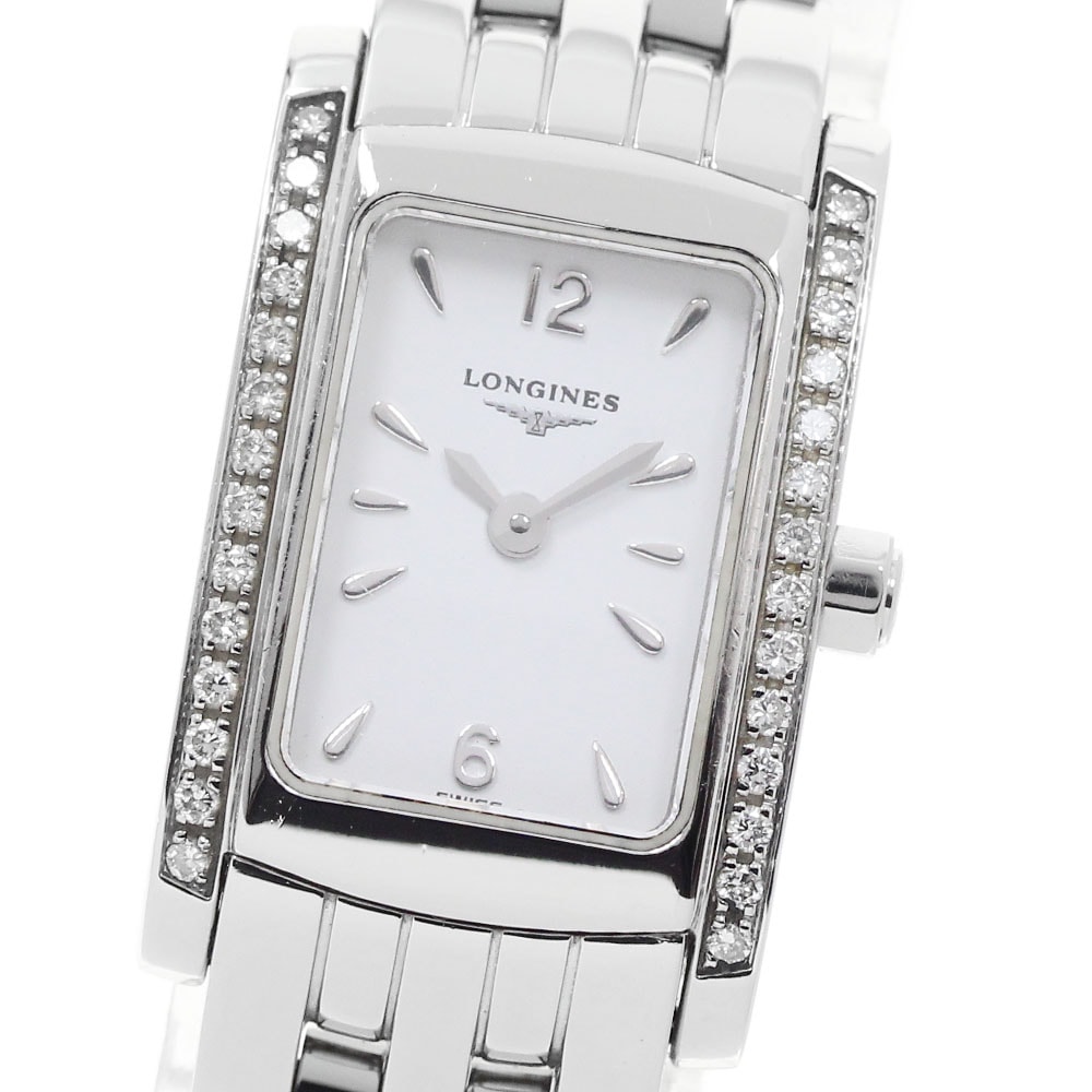 ロンジン LONGINES L5.158.0 ドルチェヴィータ サイドダイヤ クォーツ レディース _957010【中古】