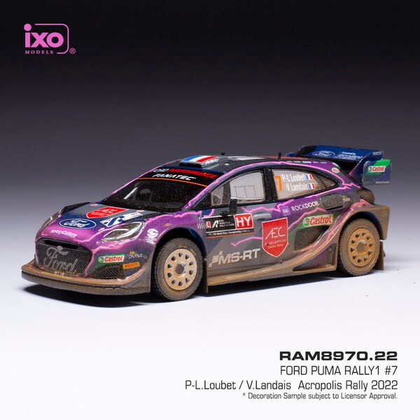 イクソモデル フォード プーマ RALLY1 2022年アクロポリスラリー #7 P-L.Loubet/V.Landais RAM870 6,047円