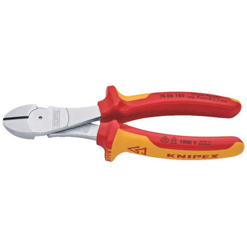 KNIPEX社　絶縁1000V強力型ニッパｰ 180mm　7406180