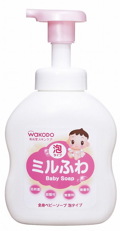 他サイト： アサヒグループ食品　ミルふわ 全身ベビーソープ 泡タイプ (450ml) ボディソープの商品画像