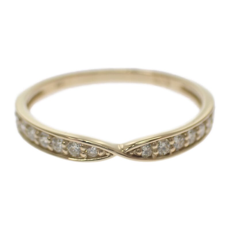 デザインジュエリー リング K18YG イエローゴールド 12号 ダイヤモンド レディース【Nランク】