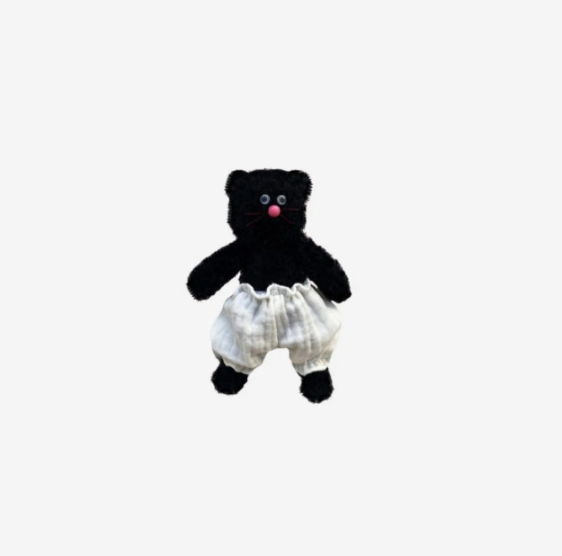 【公式正規品】 Monamhee Beulpingi Keyring with White Pants Black