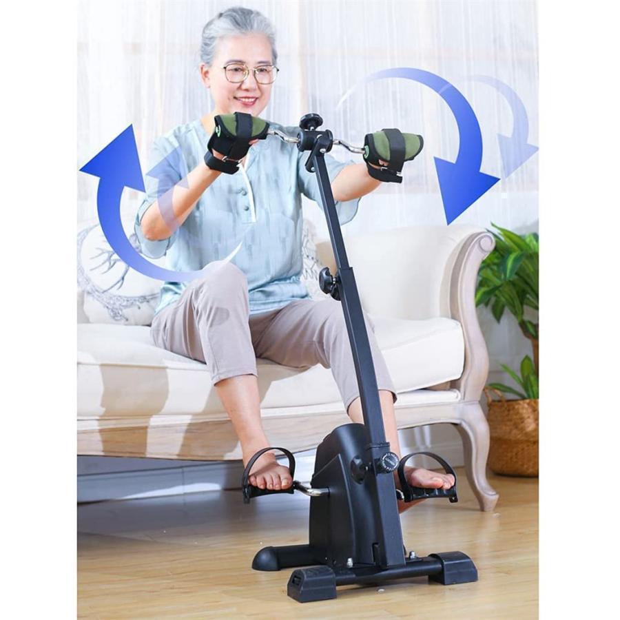 フィットネス用自転車 高齢者向けエアロバイク 家庭用ペダルトレーナー 脚のトレーニング器具 ニーリカバリー用 フィットネスリハビリ機器 老人用 ギフト