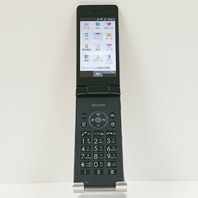 AQUOSカメラレスケータイ SH-03L ドコモ ブラック 送料無料 本体 c16425 【中古】
