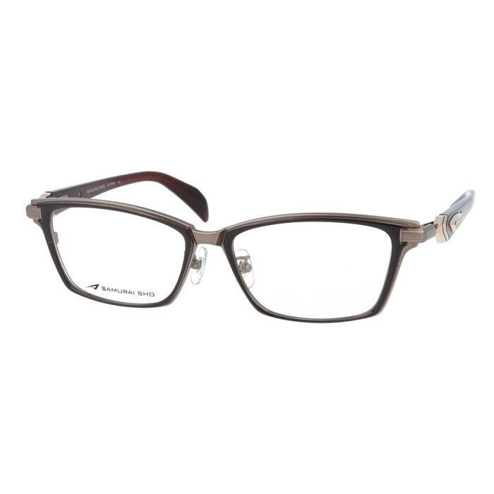 メガネ SS-TR506 col.3 55mm ブラウン 日本製 2025年 サムライ翔 トレンドライン レンズ付き レンズセット 度なし 度付き 43,450円