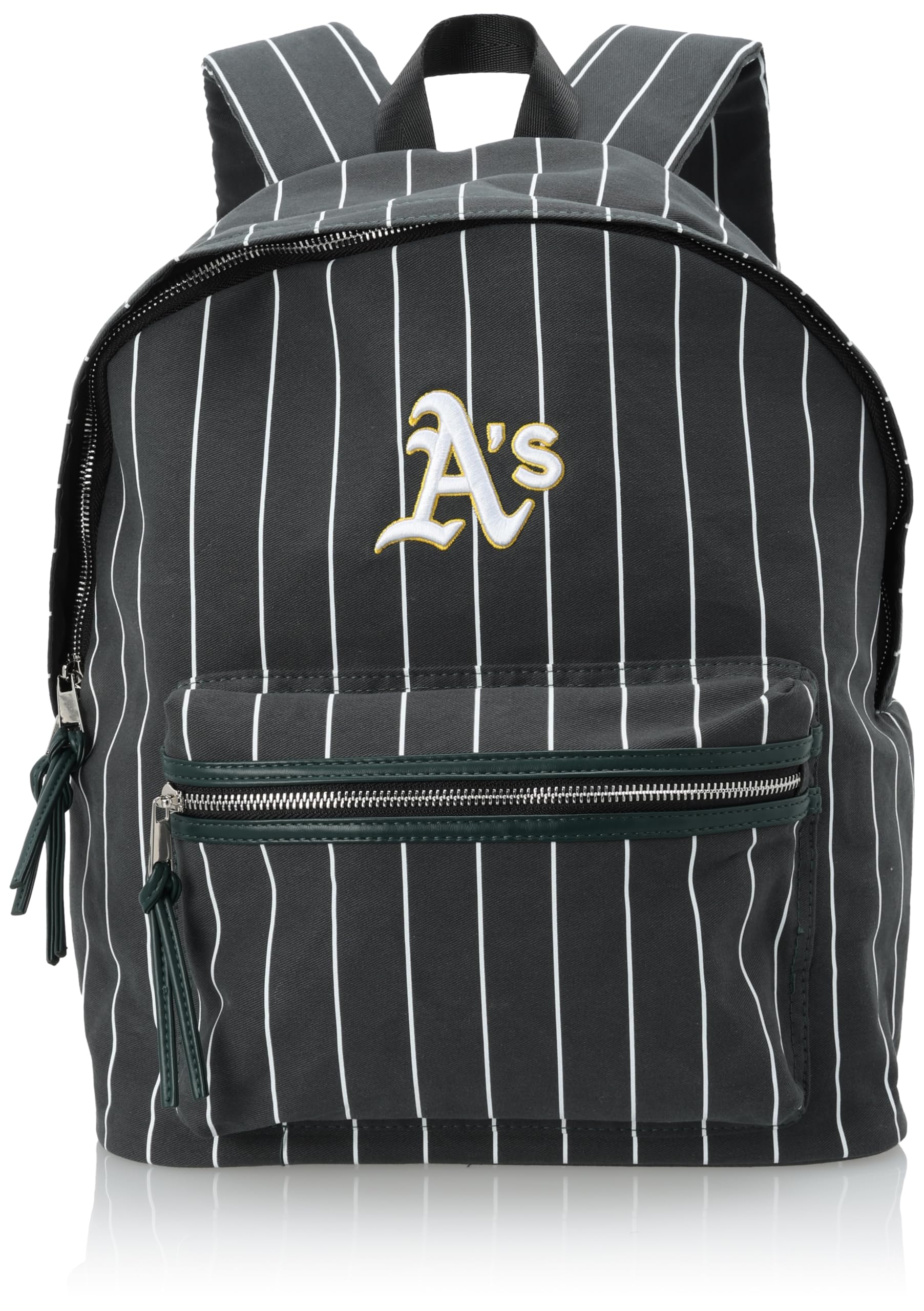 [メジャーリーグベースボール] ストライプ リュック OA-MBBK175 アスレチックス・ディープグリーン 横31cm 縦41cm マチ22cm