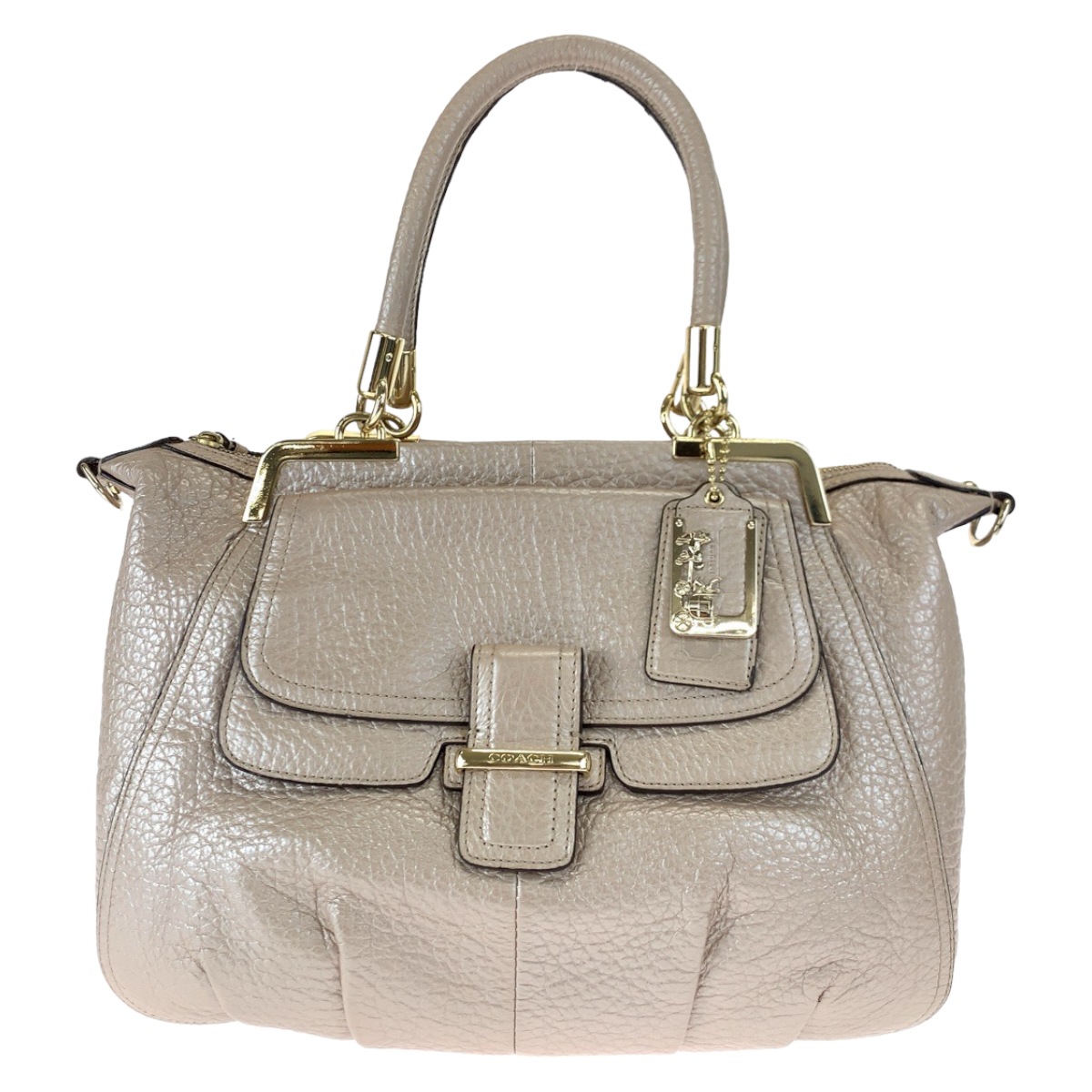 美品 マディソン ピンク ゴールド金具 レザー 22330 ハンドバッグ トートバッグ レディース 405468