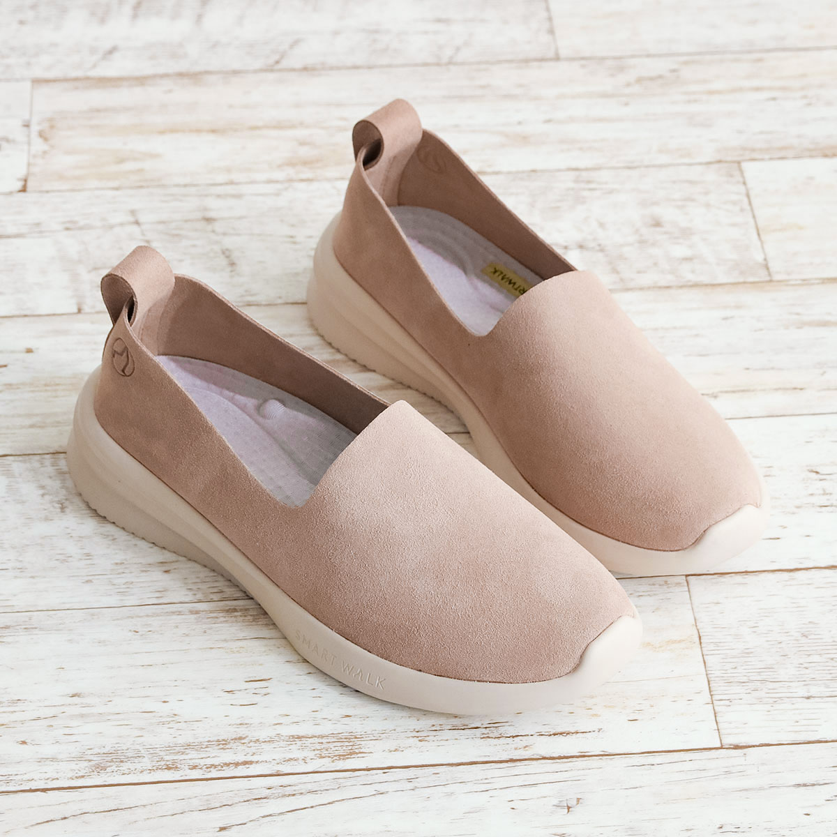 カジュアルシューズ レディース ツボ押し 凸凹インソール 足裏マッサージ 疲れにくい スリッポン 撥水 1116