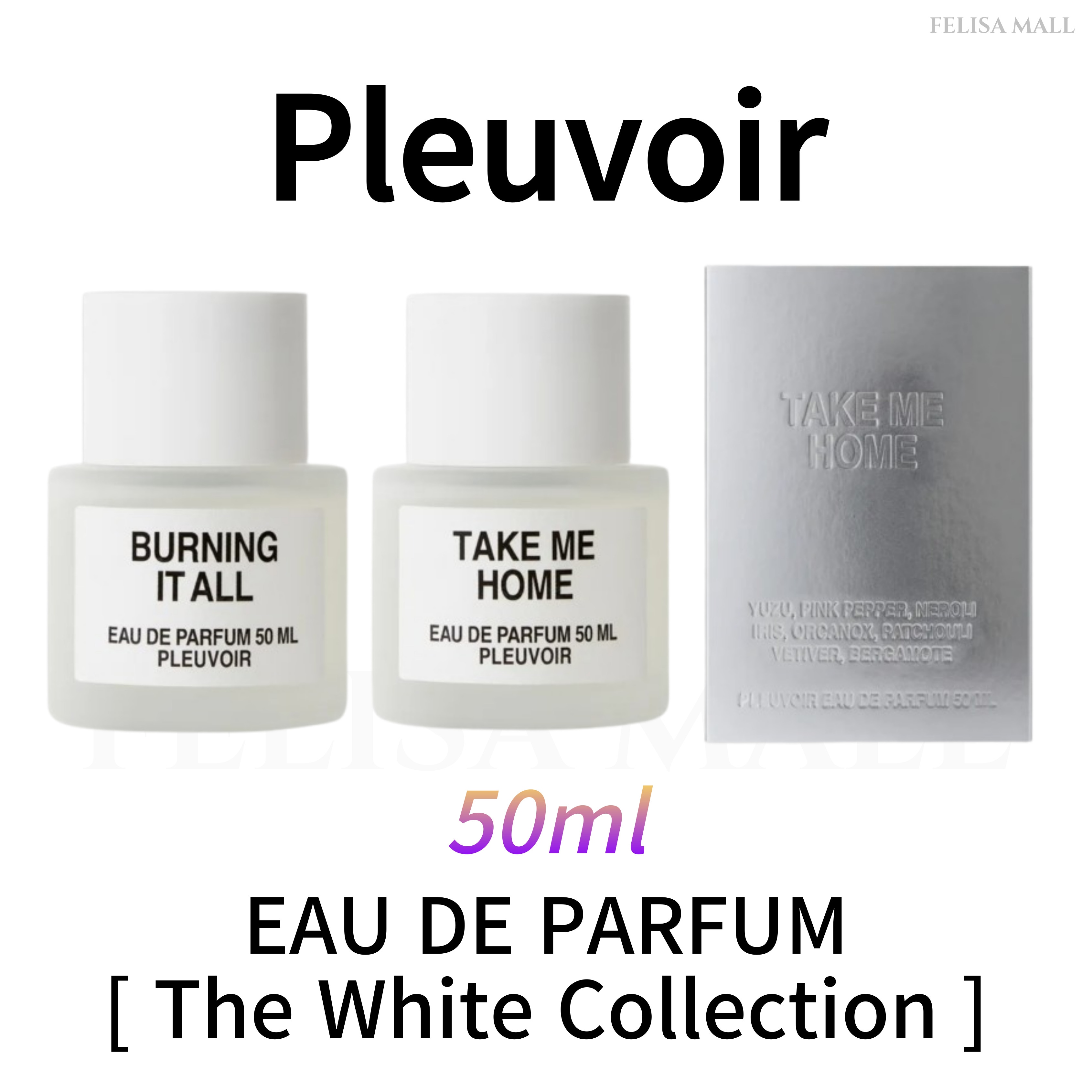 [Pleuvoir] 【The White Collection】 EAU DE PARFUM 50ml 韓国香水 人気ブランド