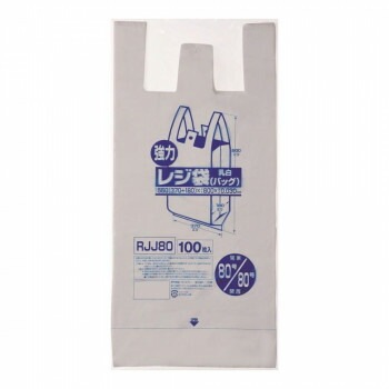 ジャパックス レジ袋 関東80号/関西80号 乳白 100枚x5冊 RJJ80