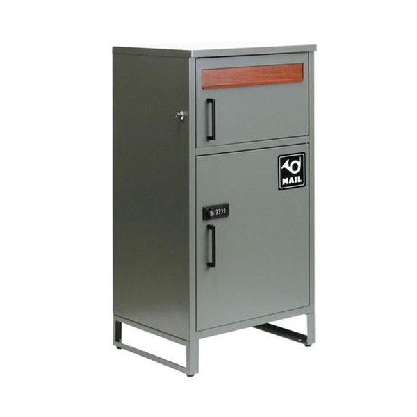 住まいスタイル DB-002GRY ポスト一体型宅配ボックス 「No.02」 モスグレー メーカー直送