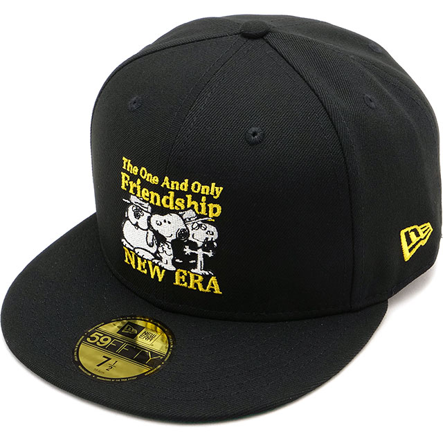 CAP 59FIFTY ピーナッツ [14682622] 5950 PEANUTS FRIENDSHIP メンズ・レディース スヌーピー コラボ 帽子 ブラック 正規取扱店