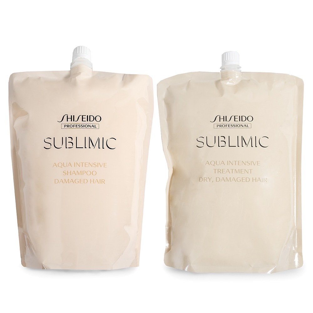 SUBLIMIC サブリミック アクアインテンシブ シャンプー & トリートメント （Ｄ） 1800ml & 1800g （詰替）