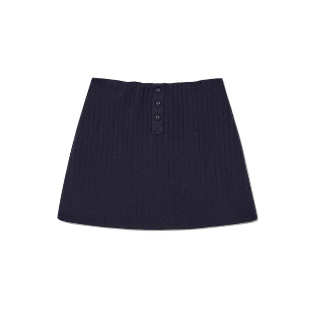 GLOWNY PROVINCE EYELET MINI SKIRT NAVY GY24BSK002NV