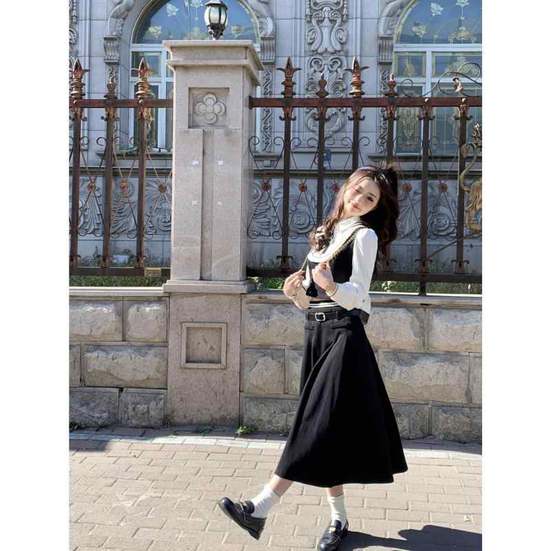 コーデ レディース ファッション オシャレ カワイイ シンプル 人カワイイ きいサイズ フレンチ フレグランス ワンピース ロング スカート 2点 セット