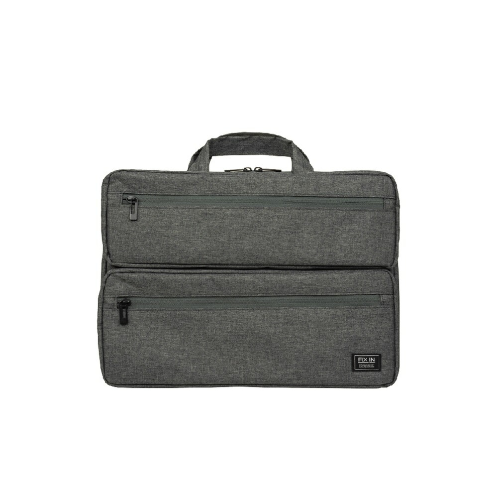 15インチ汎用PCインナーバッグ 2ポケット付 グレー SZC-FC151908GY