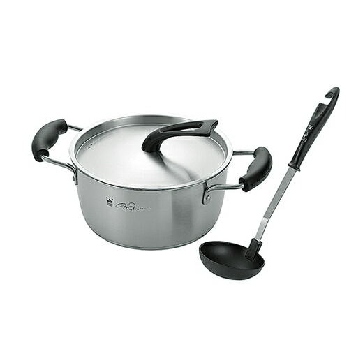 来栖けい 両手鍋20cm お玉付