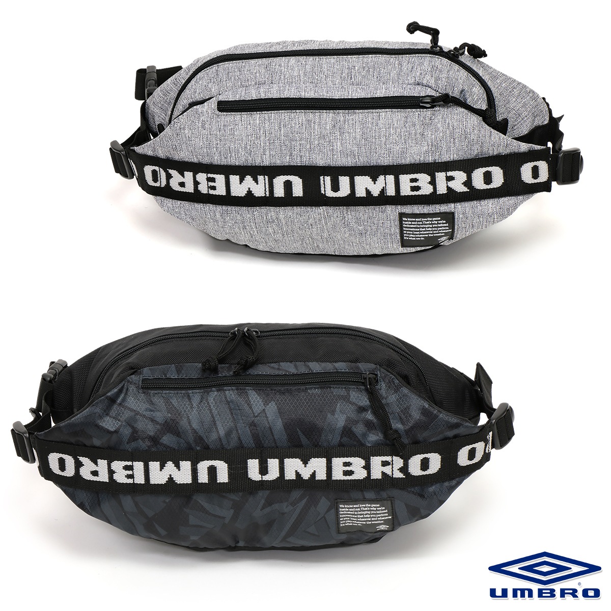 ボディバッグ メンズ/レディース ワンショルダーバッグ ブラック/グレー UUAQJA54