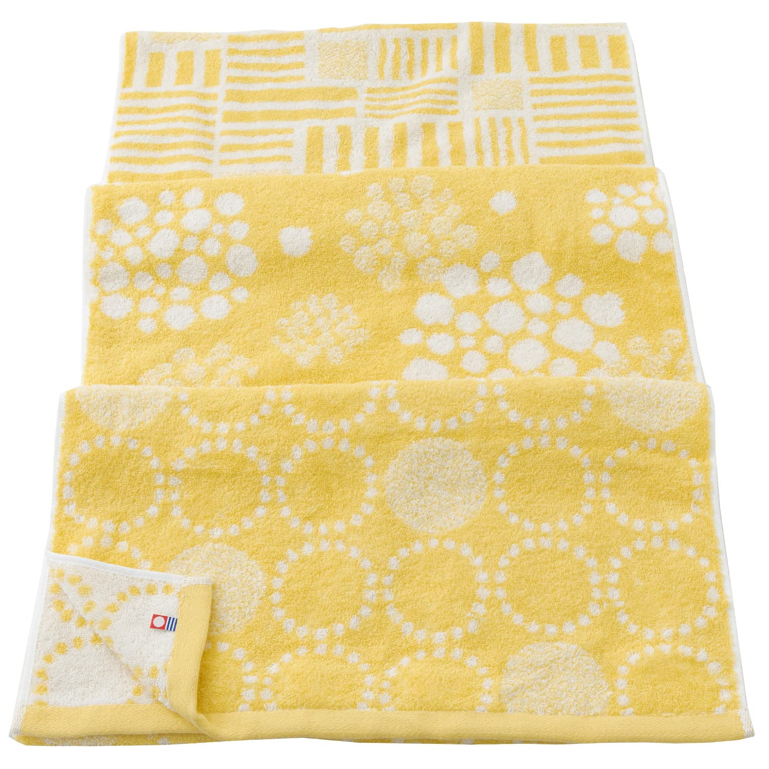 今治タオル ミニバスタオル 3枚セット ブランド認定 日本製 速乾 高吸水 綿100% 国産 中厚 汗拭き aika イエローセット