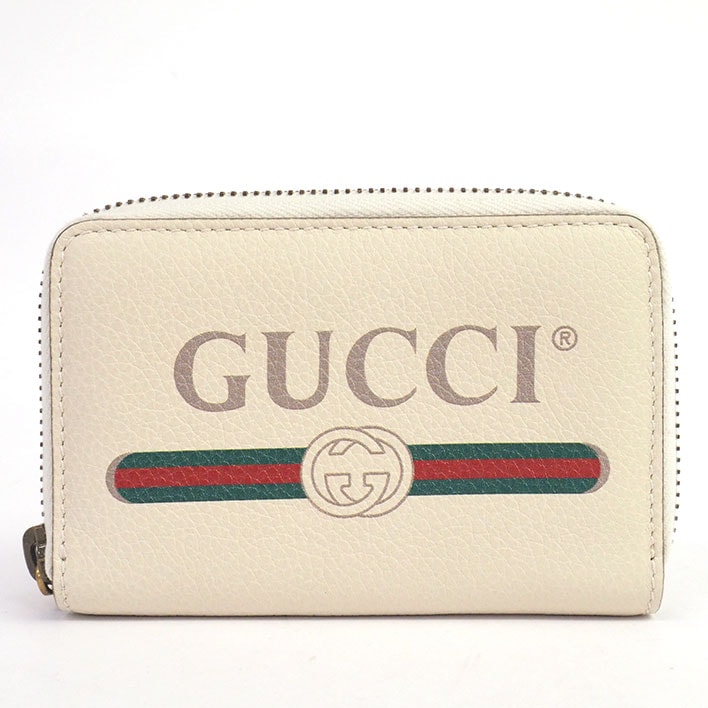 【未使用品新古品】グッチ ヴィンテージロゴ ラウンドファスナー グッチプリント レディース 【コインケース】