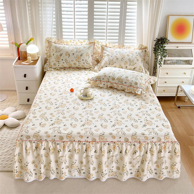 寝具 フリルカバー ベッドシート 選べる16色 肌に優しい快適生地シーツ ベッドシーツ ベッドカバー ベッドスカート