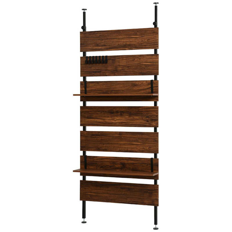 萩原　突っ張りウォールラック ブラウン/ブラック　KTR3148BB 9,723円