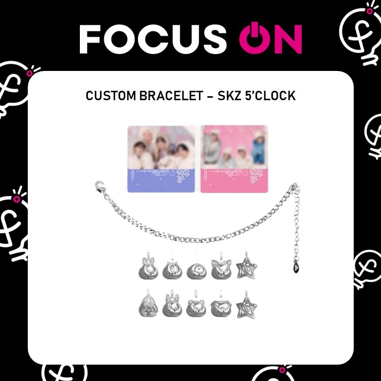 STRAYKIDS 5TH FANMEETING SKZ 5CLOCK CUSTOM BRACELET