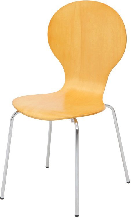 ダイニングチェア おしゃれ 2脚セット スタッキング カフェ 椅子 48×52×87cm ナチュラル