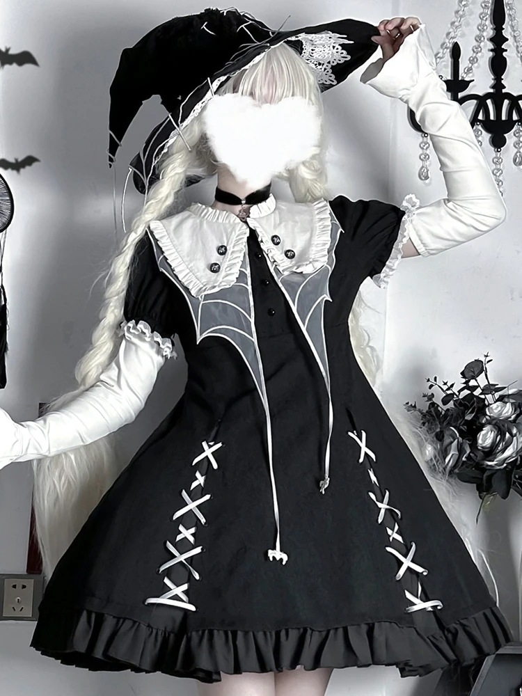 【激安本日限定】ロリータ ワンピースロリータ ハロウィン コスチューム メイド ゴシック パンク ロリータ ドレス