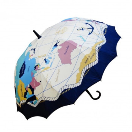 藤田屋 一枚張り長傘 マリン地図 DA-2175 4,970円