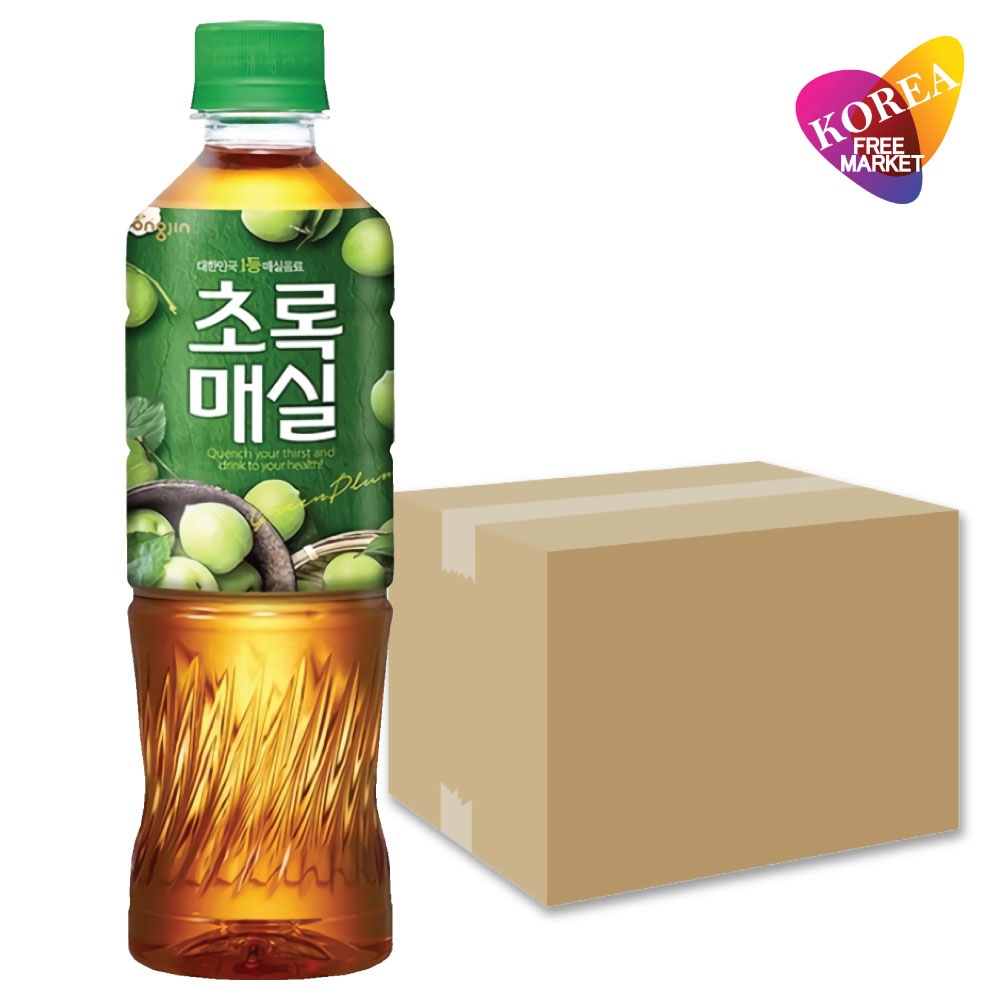 ウンジン チョロックメシル 青梅ジュース 500ml 20本セット 箱売り / 韓国飲料 青梅