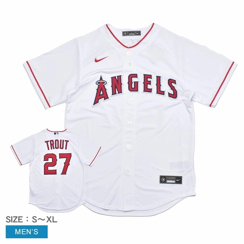 OFFICIAL REPLICA JERSEY T770-ANA1-AN7-T27 メンズ トップス ウェア 半袖 オーセンティック ユニホーム マイクトラウト