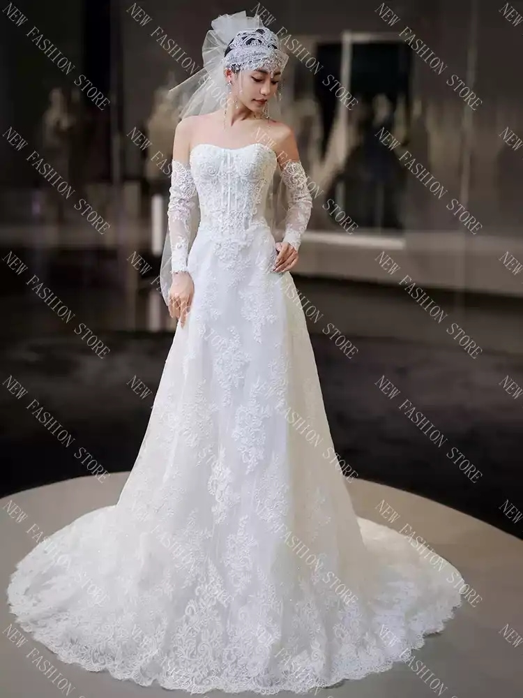 ウエディングドレス 白-27