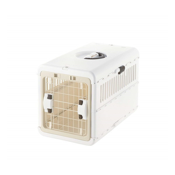 キャンピングキャリー折り畳み M アイボリー