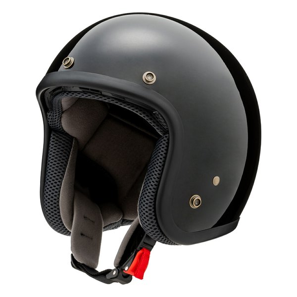 ジェットヘルメット YH-001 BLACK ブラックメタリック Mサイズ アジアンフィット YH-001BK/M