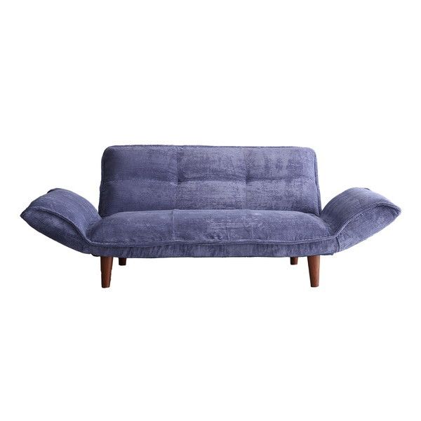 ホームテイスト SH-07-CDS 肌触りが良いコーデュロイソファ 2人掛け Qooliss-クーリス- ネイビー メーカー直送