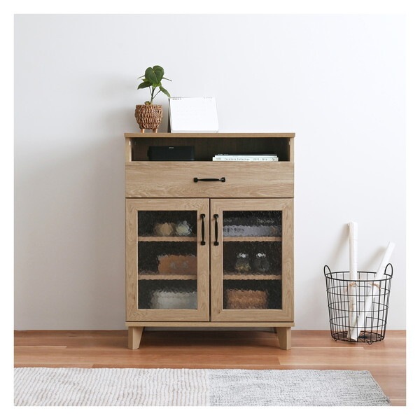 4FUL RV90-70LC GN グレーナチュラル リビスト キャビネット メーカー直送