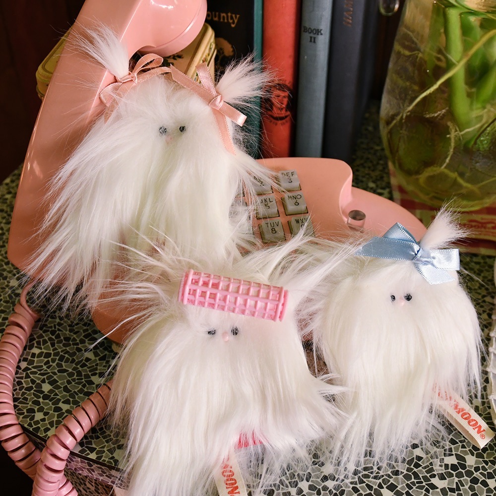 [韓国人気キーリング]可愛いWHITE DUSTY Key ring/アイドルキーリング