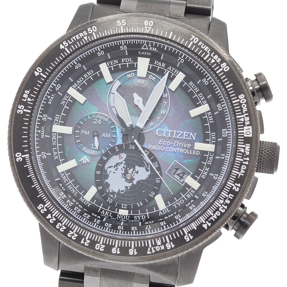 シチズン CITIZEN BY3005-56E/H864-006M004 プロマスター SKY LAYERS of TIME 100周年限定 ソーラー電波 極美品 箱・保証書付き_921139【中古】