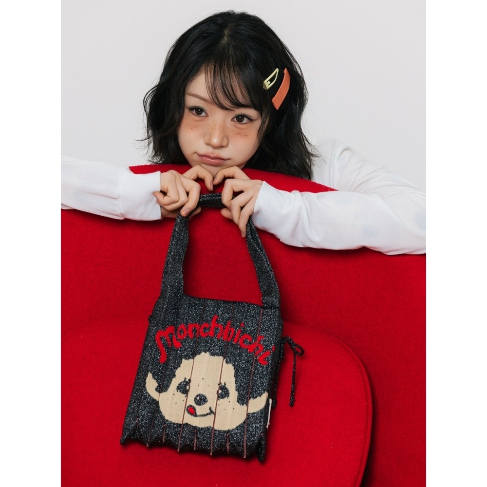 JOSEPH & STACEY ラッキープリーツニット S スターリーモンチッチボーイブラック