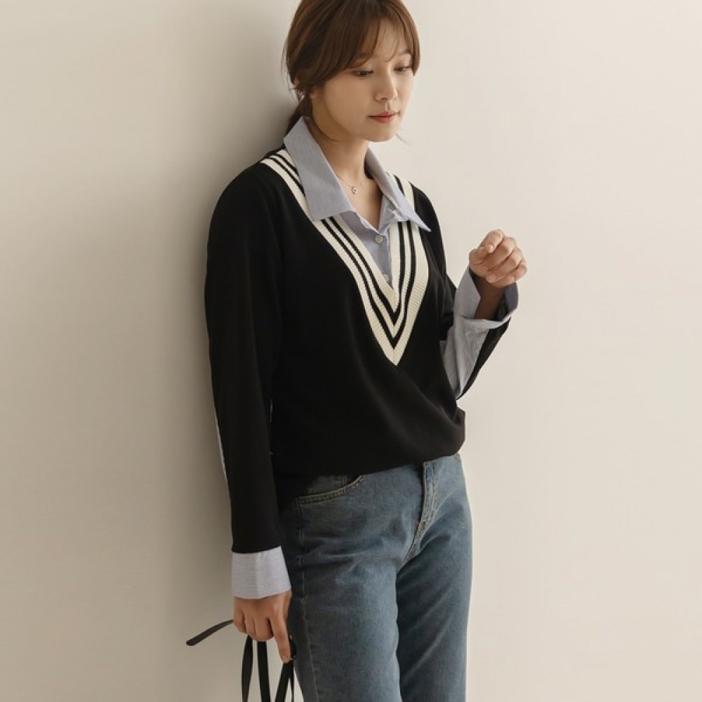 (Elysia) ペドゥシャツレイヤードヨーコTシャツ