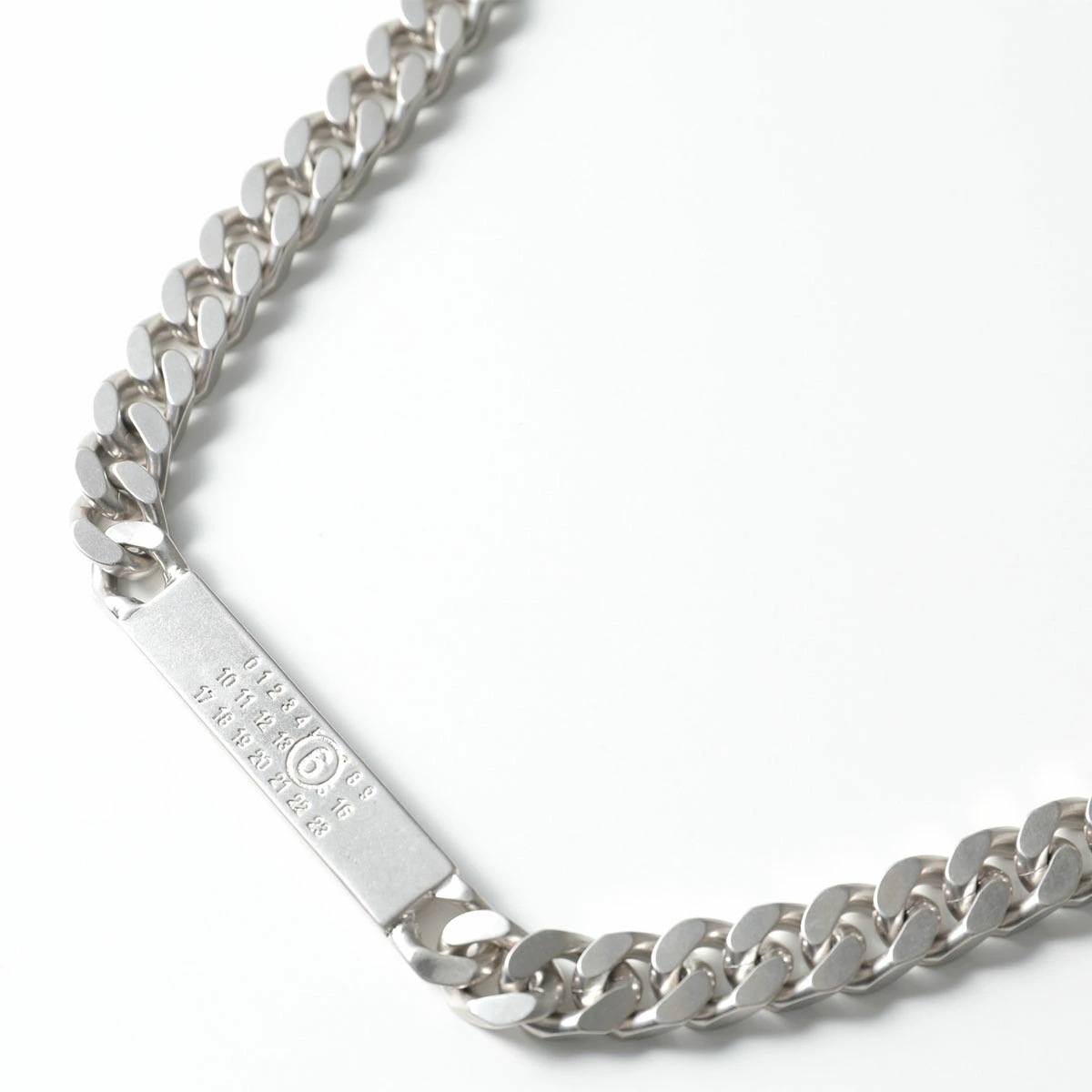 MM6 エムエムシックス メゾンマルジェラ ネックレス SM7UU0045 SV0235 レディース Numeric プレート チェーン ブラス ナンバーロゴ アクセサリー 952