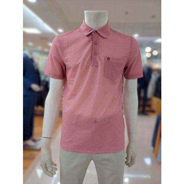 MESH生地 小柄チェックプリントTシャツ(POTS2404)