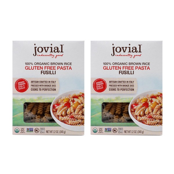 70％OFFアウトレット 速くおよび自由な Jovial Foods ジョビアル食品2-SET100%有機玄米グルテンフリーパスタフシリ12oz