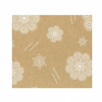 包装紙 レースィ（クラフト） 335 100枚