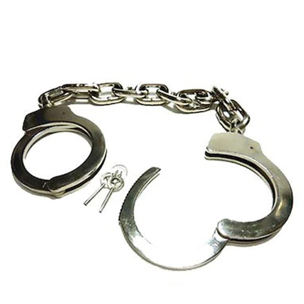 足錠 1000g レッグカフ ポリス コスプレ コスチューム 警察 衣装 警官 制服 仮装 スチール 足錠 拘束 護身グッズ 足枷