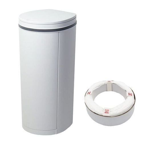 おむつ処理用ゴミ箱 DEO・PAIL(デオペール) 21L 専用カセット1個付 防臭 消臭 抗菌 ベビー 介護用 ライトグレー 5,450円